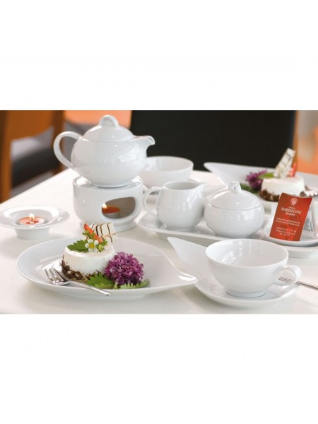 Тарелка в форме капли Jade Lotos, 19х26.5см, фарфор, серия Savoy, Seltmann Weiden. (001.620579)