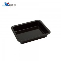 Салатник для выкладки продуктов, 31,3х25,5х5,9 см, черный, поликарбонат, Welshine. (0062)