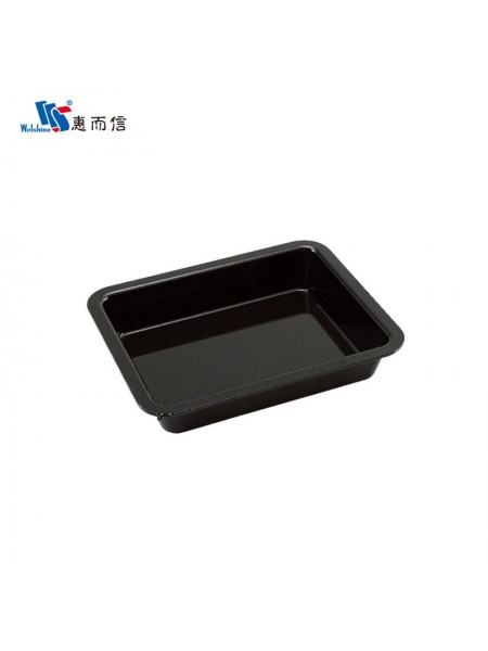 Салатник для выкладки продуктов, 31,3х25,5х5,9 см, черный, поликарбонат, Welshine. (0062)