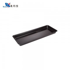 Салатник для выкладки продуктов, 80х31,5х6 см, черный, поликарбонат, Welshine. (0064)