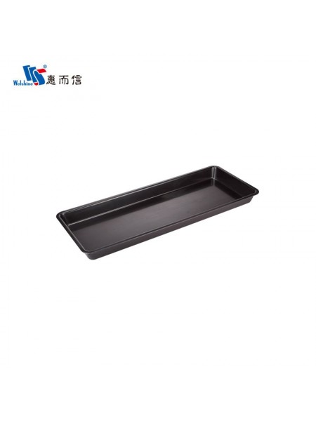 Салатник для выкладки продуктов, 80х31,5х6 см, черный, поликарбонат, Welshine. (0064)