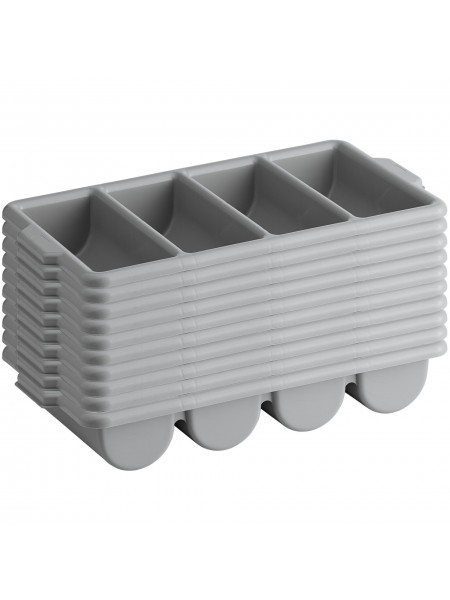 Контейнер для столовых приборов, 4 секции, пластик, Welshine. (0072)