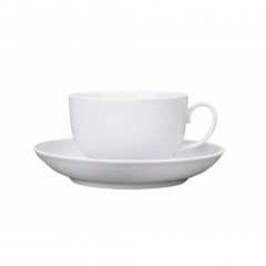 Чашка чайная с блюдцем 88мм, 210 мл, Янтарь, Дулевский фарфор. (011042)