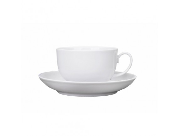 Чашка чайная с блюдцем 88мм, 210 мл, Янтарь, Дулевский фарфор. (011042)