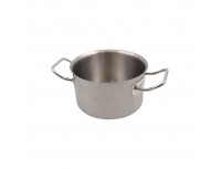 Кастрюля с крышкой 1,9 л, 16х9,5 см, нержавеющая сталь, Dali Group. (012160)