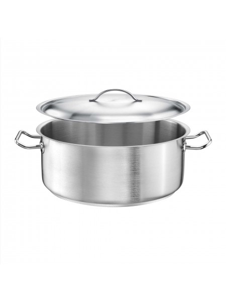 Кастрюля с крышкой, 11,2 л, диаметр 36 см, высота 11 см, нержавеющая сталь 18/10, Dali Group. (016360) (016360)