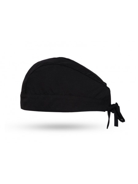 Бандана для повара, 65% полиэстер, 35% вискоза, черная, ISMONT. (01 M068-01)