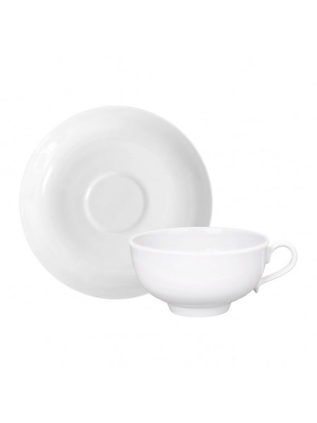 Чашка бульонная с блюдцем 120мм, 400 мл, Дулевский фарфор. (024432)
