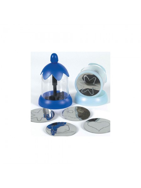 Набор трафаретов для кофе, 4 штуки, D-8см, Ilsa. (0289000blue)