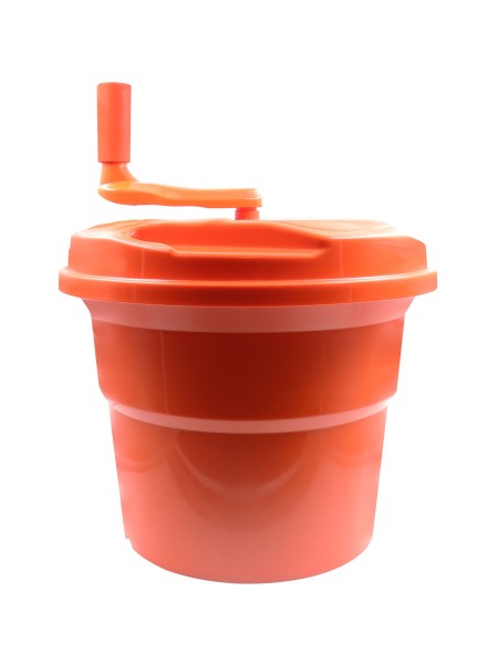 Ведро сушилка для зелени, 37х51 см, 10 л, пластик, оранжевое, Welshine. (0396)