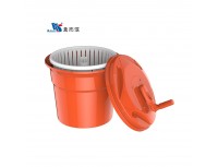 Ведро сушилка для зелени, 37х51 см, 10 л, пластик, оранжевое, Welshine. (0396)