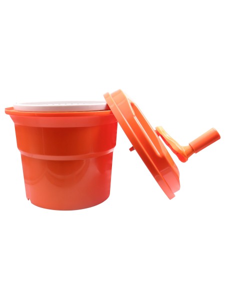 Ведро сушилка для зелени, 37х51 см, 10 л, пластик, оранжевое, Welshine. (0396)