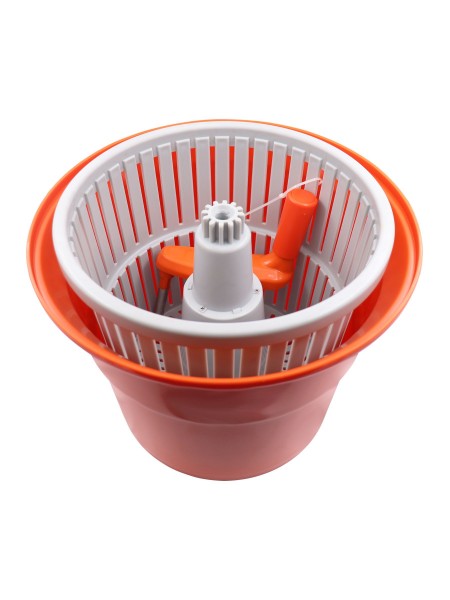 Ведро сушилка для зелени, 37х51 см, 10 л, пластик, оранжевое, Welshine. (0396)
