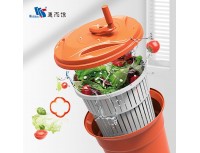 Ведро сушилка для зелени, 37х51 см, 10 л, пластик, оранжевое, Welshine. (0396)