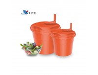 Ведро сушилка для зелени, 37х51 см, 10 л, пластик, оранжевое, Welshine. (0396)