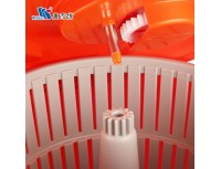 Ведро сушилка для зелени, 43х59 см, 20 л, пластик, оранжевое, Welshine. (0398)