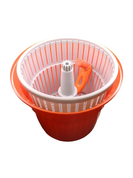 Ведро сушилка для зелени, 43х59 см, 20 л, пластик, оранжевое, Welshine. (0398)