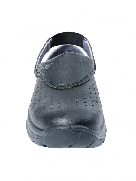 Сабо унисекс с перфорацией, верх микрофибра, черные, тп, размер 38, Rotan. (08031C-38)