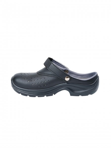 Сабо унисекс с перфорацией, верх микрофибра, черные, тп, размер 45, Rotan. (08031C-45)