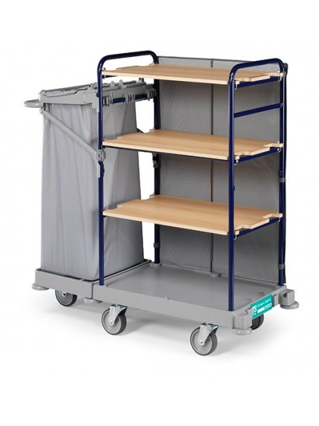 Тележка для горничных универсальная, диаметр колес 125 mm для обслуж. 12/15 комнат. (0H003902)