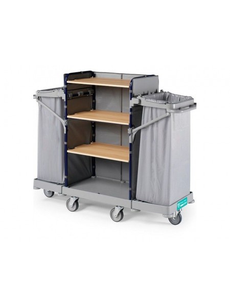 Тележка для горничных универсальная, диаметр колес 125 mm для обслуж. 12/15 комнат. (0H003905)