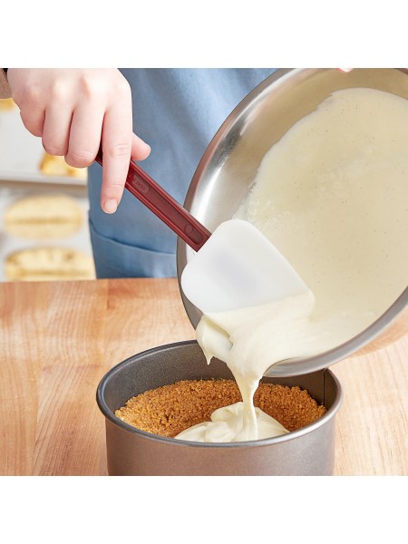 Лопатка силиконовая кухонная, рабочая поверхность 8,8х6,5 общ. L=26см, пластиковая ручка, Henry. (10-025)