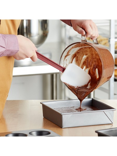 Лопатка силиконовая кухонная, рабочая поверхность 8,8х6,5 общ. L=26см, пластиковая ручка, Henry. (10-025)