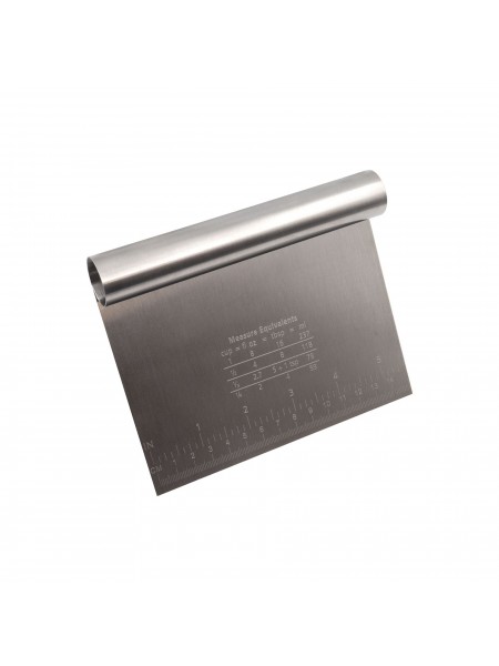 Скребок шпатель кондитерский, 15х12 см, нерж.сталь, Henry. (10-031)