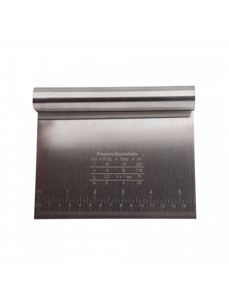 Скребок шпатель кондитерский, 15х12 см, нерж.сталь, Henry. (10-031)