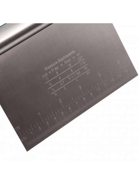 Скребок шпатель кондитерский, 15х12 см, нерж.сталь, Henry. (10-031)