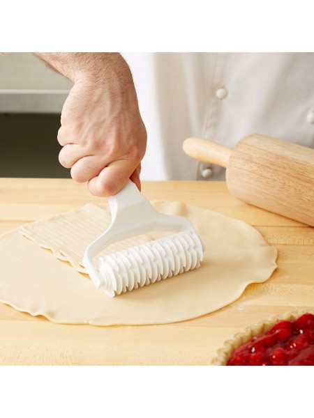 Роллер для теста Решетка, 12 см, пластик, Henry. (10-043)