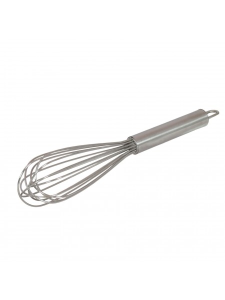 Венчик профессиональный, 30 см, 8 спиц, для взбивания, ручной, нержавеющая сталь, Henry. (10-044)