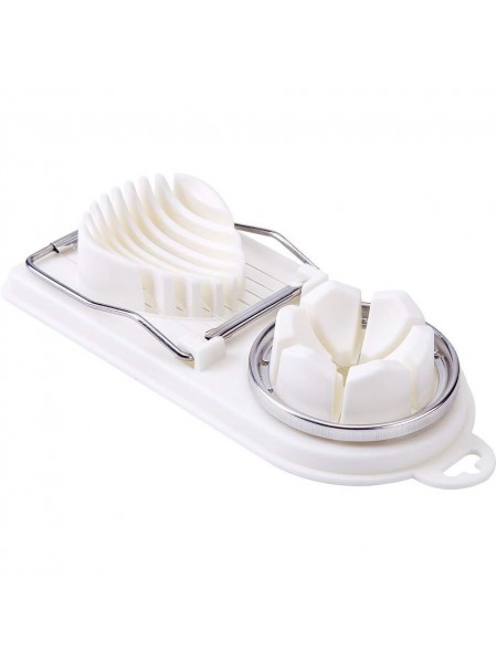 Яйцерезка двойная, ломтиками и на сектора, 19х8,5 см, пластик, нерж.сталь, Henry. (10-052)