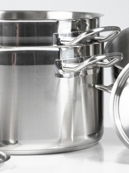 Кастрюля с крышкой 2 л, диаметр 19 см, высота 8 см, нержавеющая сталь, Luxstahl. (10-058)