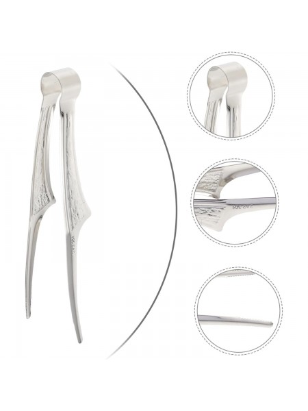 Щипцы-пинцет кулинарные изогнутые, 27 см, нержавеющая сталь, Henry. (10-0597)