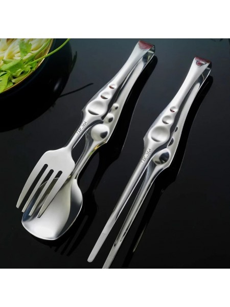 Щипцы для сервировки, салата, 25,5 см, нержавеющая сталь, Henry. (10-0606)