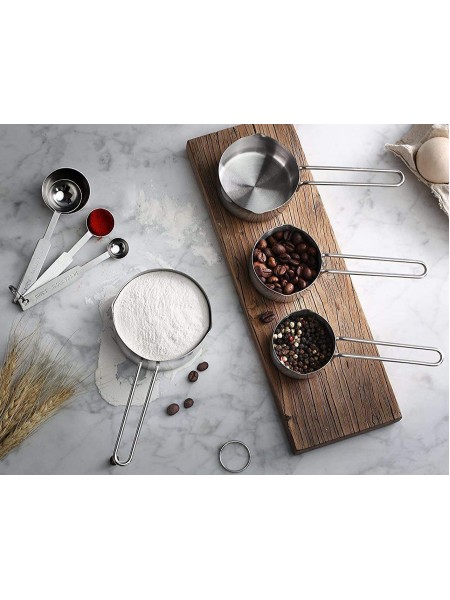 Набор мерных ложек из нержавеющей стали, 60-75-100-185 мл, Henry. (10-070)