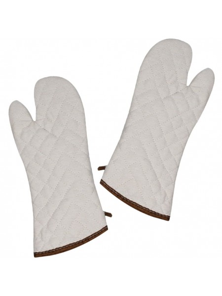 Рукавицы термостойкие, пара, 37 см, бежевый текстиль, Henry. (10-081-1)