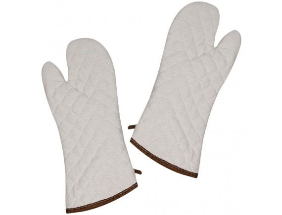 Рукавицы термостойкие, пара, 37 см, бежевый текстиль, Henry. (10-081-1)