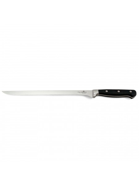 Нож профессиональный 25 см, для разделки рыбы, для тонкой нарезки, ручка POM, Luxstahl. (10-1014)