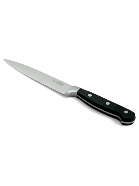 Профессиональный универсальный поварской нож, 14,5 см, нерж.сталь, ручка POM, Luxstahl. (10-1018)