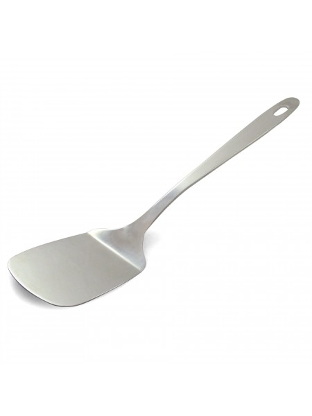 Лопатка поварская, рабочая поверхность 9х7 см общ. длина 30 см, нерж.сталь, Luxstahl. (10-1089)