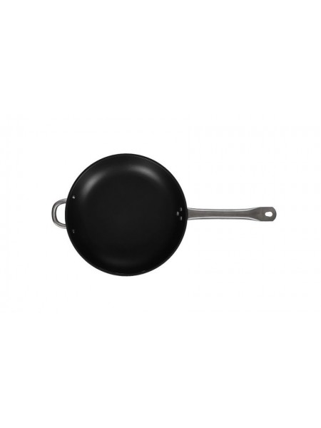 Сковорода 32х5 см, нержавеющая сталь, с антипригарным покрытием, Luxstahl. (10-112)