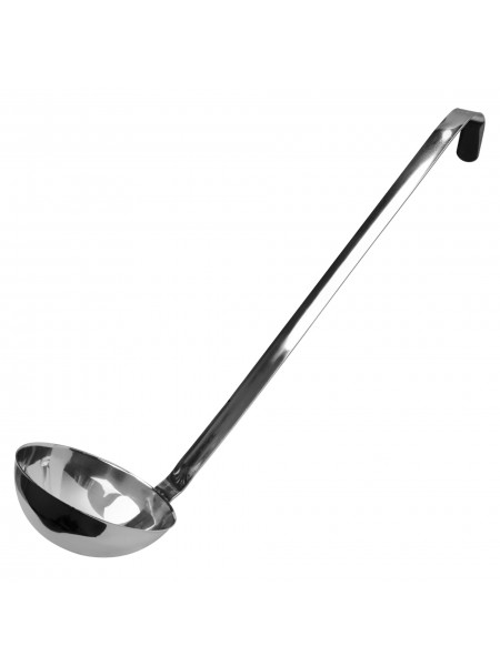 Половник для кухни профессиональный, сварной, D-12 см, 0,3 л, L ручки 40 см, нерж.сталь, Luxstahl. (10-1167)