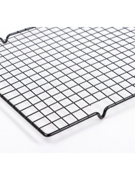 Решетка кондитерская, 40х25 см, с ножками, нерж.сталь с покрытием, Henry. (10-131)