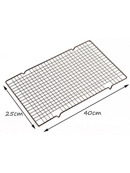 Решетка кондитерская, 40х25 см, с ножками, нерж.сталь с покрытием, Henry. (10-131)