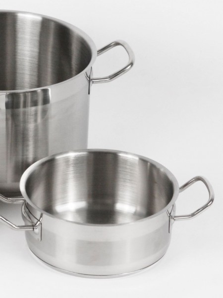 Кастрюля с крышкой 9 л, диаметр 28 см, высота 17 см, нержавеющая сталь, Luxstahl. (10-142)