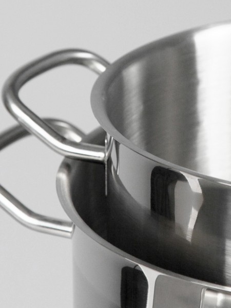 Кастрюля с крышкой 5 л, диаметр 23,5 см, высота 13 см, нержавеющая сталь, Luxstahl. (10-148)