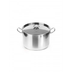 Кастрюля с крышкой 11 л, диаметр 29,5 см, высота 18,5 см, нержавеющая сталь, Luxstahl. (10-149)