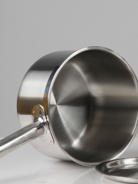 Сотейник 1,3 л, D-14 см, H-8,5 см, нержавеющая сталь, Luxstahl. (10-1740)